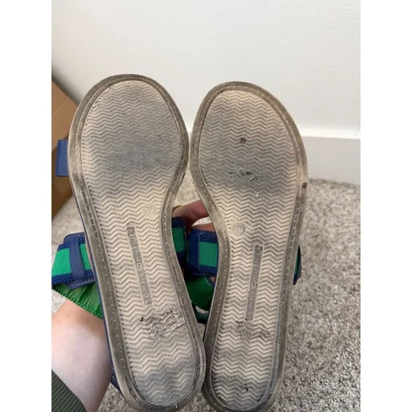 Tommy Hilfiger Women's Strappy Sandals – Blue & Green – Size 9 - Picture 4 of 5